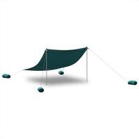 Berkfield Home Harmful Beach Canopy with Sand Anchors Green 304x300 cm in Teal