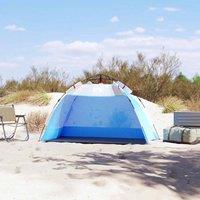 Berkfield Home Beautiful Beach Tent 2-Person Azure Blue Quick Release Waterproof