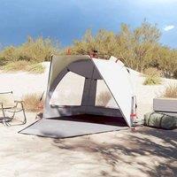 Berkfield Home Comfortable Beach Tent 2-Person Grey Quick Release Waterproof