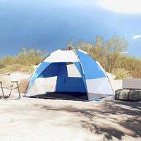 Berkfield Home Beautiful Beach Tent 2-Person Azure Blue Quick Release Waterproof