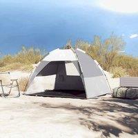 Berkfield Home Beautiful Beach Tent 2-Person Grey Quick Release Waterproof