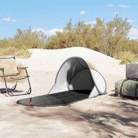 Berkfield Home Beautiful Beach Tent Grey Pop-up Waterproof