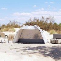 Berkfield Home Beautiful Beach Tent 2-Person Grey Quick Release Waterproof
