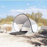 Berkfield Home Beautiful Beach Tent Grey Pop-up Waterproof