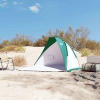 Berkfield Home Beautiful Beach Tent Sea Green 268x223x125 cm 185T Polyester in Turquoise | Size: 268 x 223 x 125 cm