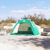 Berkfield Home Cosy Beach Tent 2-Person Sea Green Quick Release Waterproof