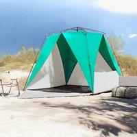 Berkfield Home Versatile Beach Tent 4-Person Sea Green Quick Release Waterproof