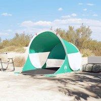 Berkfield Home Beautiful Beach Tent Sea Green Pop-up Waterproof