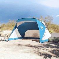 Berkfield Home Beautiful Beach Tent Azure Blue 274x178x170/148 cm 185T Polyester