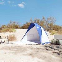 Berkfield Home Beautiful Beach Tent Azure Blue 268x223x125 cm 185T Polyester | Size: 268 x 223 x 125 cm