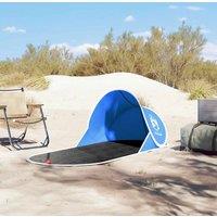 Berkfield Home Beautiful Beach Tent Azure Blue Pop-up Waterproof