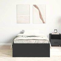 Berkfield Home Modern Bed Frame Black 90x200 cm
