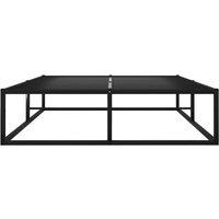 Berkfield Home Elegant Bed Frame Black Metal 120x200 cm | Size: Small Double