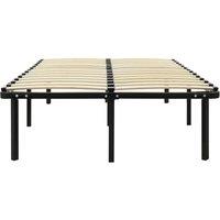 Berkfield Home Classic Bed Frame Black Metal 120x200 cm | Size: Small Double