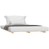 Berkfield Home Beautiful Bed Frame 150x200 cm King Size Solid Wood Pine in Light Tan
