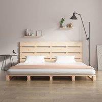 Berkfield Home Beautiful Bed Frame 180x200 cm Super King Solid Wood Pine in Light Oak