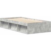 Berkfield Home Modern Bed Frame Concrete Grey 90x190 cm Single