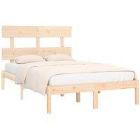 Berkfield Home Beautiful Bed Frame Solid Wood 160x200 cm in Light Tan