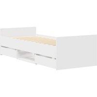 Berkfield Home Durable Bed Frame with Headboard & Footboard White 100x200 cm