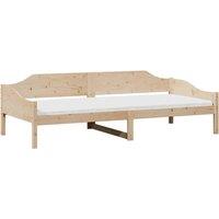 Berkfield Home Modern Bed Frame without Mattress 90x190 cm Single Solid Wood Pine in Light Brown