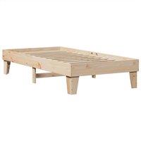 Berkfield Home Durable Bed Frame without Mattress 90x190 cm Single Solid Wood Pine in Light Tan