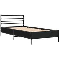 Berkfield Home Durable Bed Frame without Mattress Black 75x190 cm Small Single