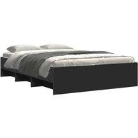 Berkfield Home Durable Bed Frame Frame Black 120x190 cm Small Double Wood