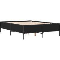 Berkfield Home Durable Bed Frame without Mattress Black 135x190 cm Double