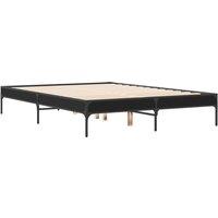 Berkfield Home Durable Bed Frame without Mattress Black 135x190 cm Double