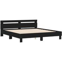 Berkfield Home Durable Bed Frame without Mattress Black 160x200 cm