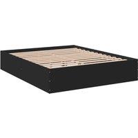 Berkfield Home Modern Bed Frame without Mattress Black 150x200 cm King Size