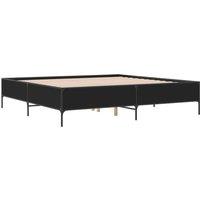 Berkfield Home Durable Bed Frame without Mattress Black 180x200 cm Super King