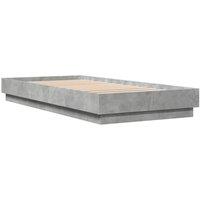 Berkfield Home Durable Bed Frame without Mattress Concrete Grey 100x200 cm