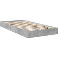 Berkfield Home Modern Bed Frame without Mattress Concrete Grey 75x190 cm Small Single