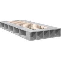 Berkfield Home Durable Bed Frame without Mattress Concrete Grey 90x200 cm