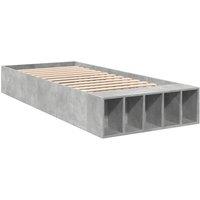 Berkfield Home Modern Bed Frame without Mattress Concrete Grey 90x200 cm
