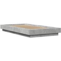 Berkfield Home Modern Bed Frame without Mattress Concrete Grey 90x190 cm Single