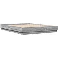 Berkfield Home Durable Bed Frame without Mattress Grey Sonoma 150x200 cm King Size