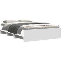 Berkfield Home Durable Bed Frame without Mattress White 120x200 cm Engineered Wood | Size: Small Double