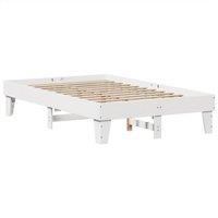 Berkfield Home Durable Bed Frame without Mattress White 120x200 cm Solid Wood Pine | Size: Small Double