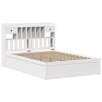 Berkfield Home Beautiful Bed Frame without Mattress White 140x190 cm Solid Wood Pine