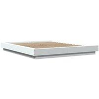 Berkfield Home Modern Bed Frame without Mattress White 150x200 cm King Size