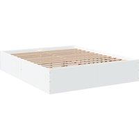 Berkfield Home Modern Bed Frame without Mattress White 150x200 cm King Size