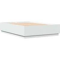Berkfield Home Modern Bed Frame without Mattress White 150x200 cm King Size