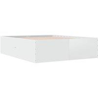 Berkfield Home Modern Bed Frame without Mattress White 150x200 cm King Size