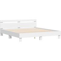 Berkfield Home Durable Bed Frame without Mattress White 160x200 cm