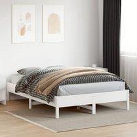 Berkfield Home Beautiful Bed Frame without Mattress White 160x200 cm Solid Wood Pine