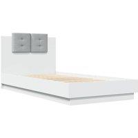 Berkfield Home Soft Bed Frame without Mattress White 75x190 cm Small Single