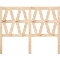Berkfield Home Beautiful Bed Headboard 146x4x100 cm Solid Wood Pine in Light Brown | Size: 146 x 4 x 100 cm