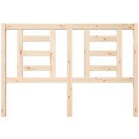 Berkfield Home Beautiful Bed Headboard 146x4x100 cm Solid Wood Pine in Natural | Size: 146 x 4 x 100 cm